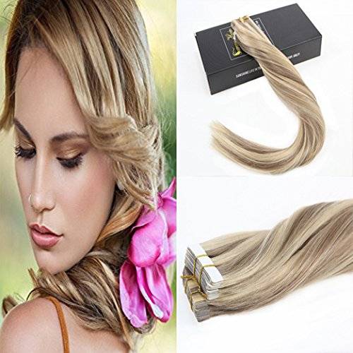 Sunny 14 Brazilian Tape In Human Hair Extensions Two Tone Color