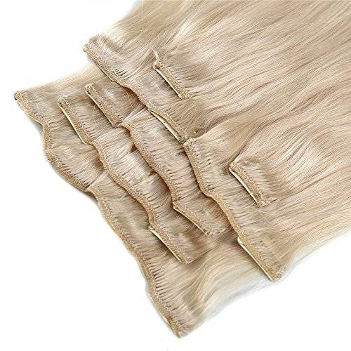 Blonde Hair Extensions Grammy 22 Inch 7pcs Remy Clips In Human
