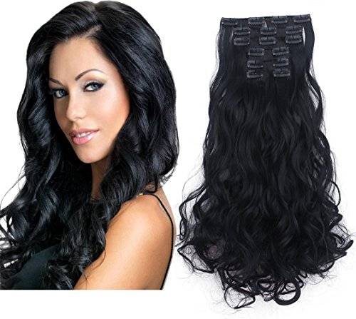 Diforbeauty 20 Women Long Curly Full Head Clips In Synthetic Hair