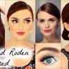 Holland Roden Makeup with Coral Red Lip & Quick Bun Tutorial