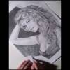 Portrait zeichnen mit Bleistift pencil portrait drawing Brigitte Bardot