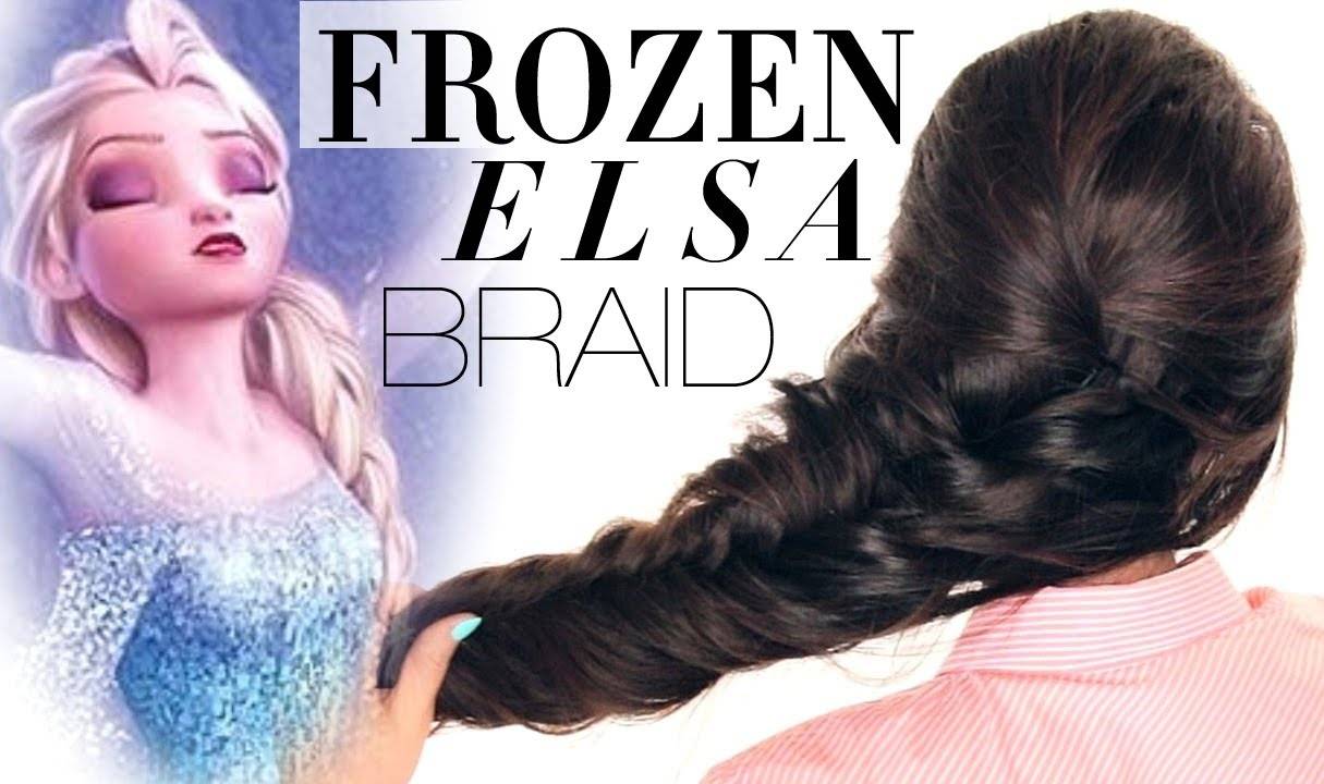 Frozen Reinvented Elsa Braid Hair Tutorial Disney