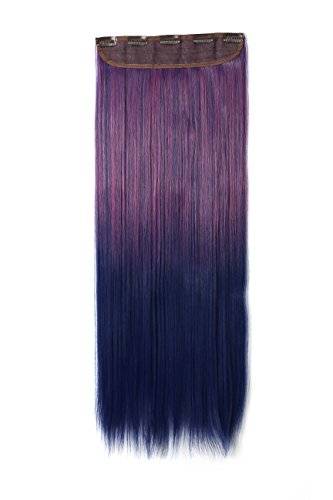 Onedor 24 Straight 3 4 Full Head Dip Dye Two Tone Color