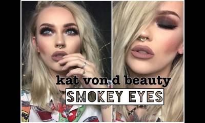 one brand full face makeup tutorial. kat von d beauty!