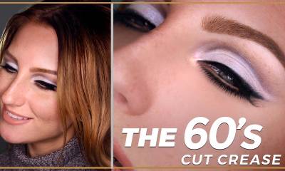 DECADES SERIES: 60s Original Cut Crease Makeup Tutorial / Modern Pastel Look Twiggy Inspired