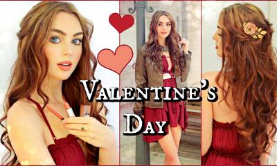 Valentine's Day Inspiration! Makeup, Hair & Outfits💋 GRWM