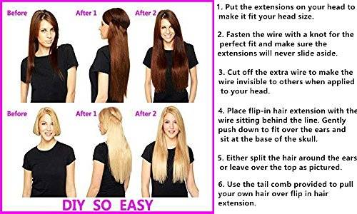 Promo 20 Curly Secret String Flip In No Clip Hair Extensions