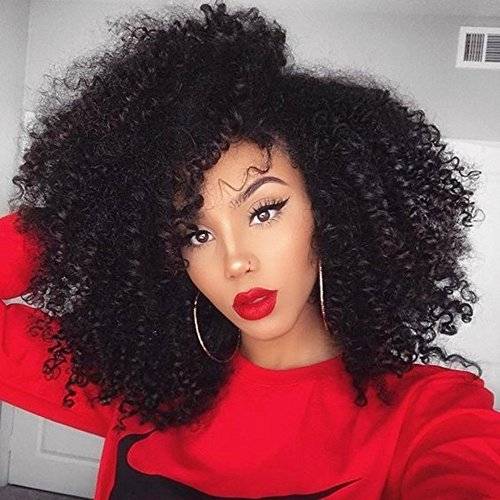 Full Shine 12 7 Pieces 100g Curly Afro Brazilian Human Hair Extensions Clip In Hair Extensions Black Color Remy Hair Clip In Hair Extensions For Black Women Natural Hair Extensions Brigitte