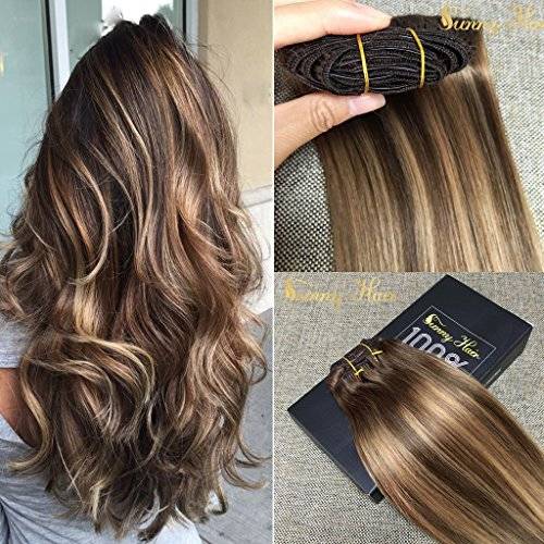 Sunny Dip And Dye Ombre Clip In Human Hair Extension 14 Inches
