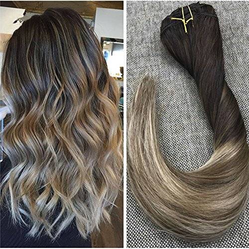 Ugeat 18inch 10pcs 120gram Real Human Hair Clip In Extensions